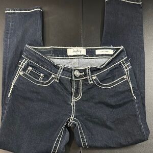 40.  Daytrip Lynx dark blue Women's Skinny Jeans  size 26